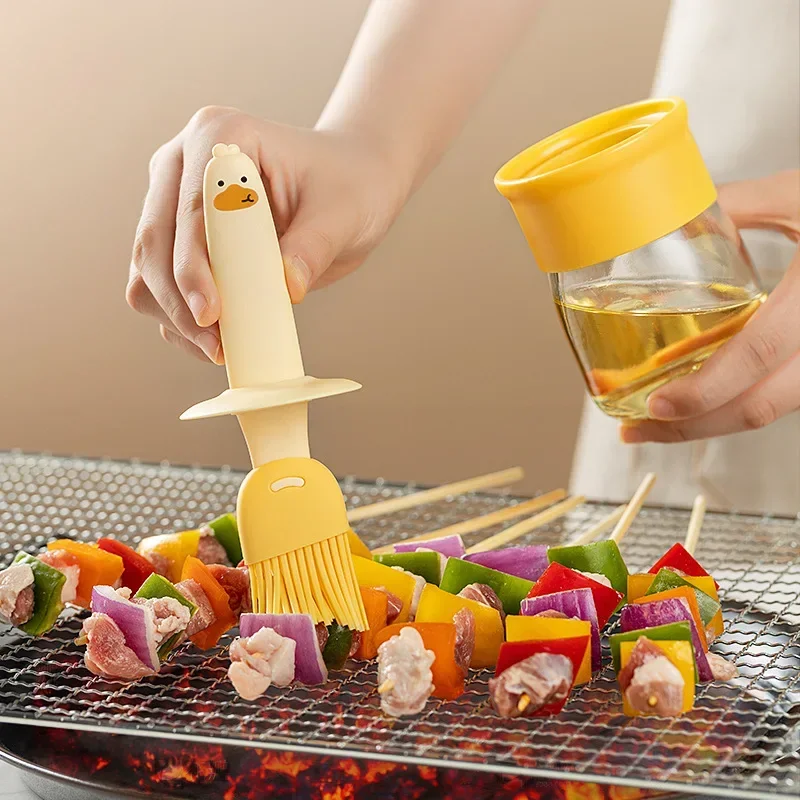 Kitchen Baking Brush - Kitchen Silicone Oil Bottle Baking GrillOil