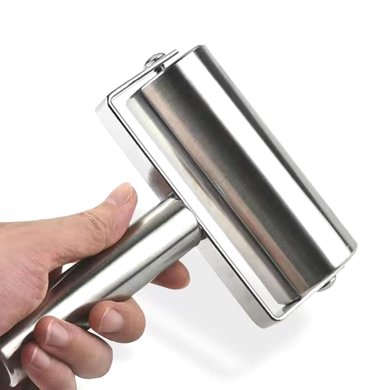 Kitchen Roll Baking - Stainless Steel Double Head Rolling Pin
