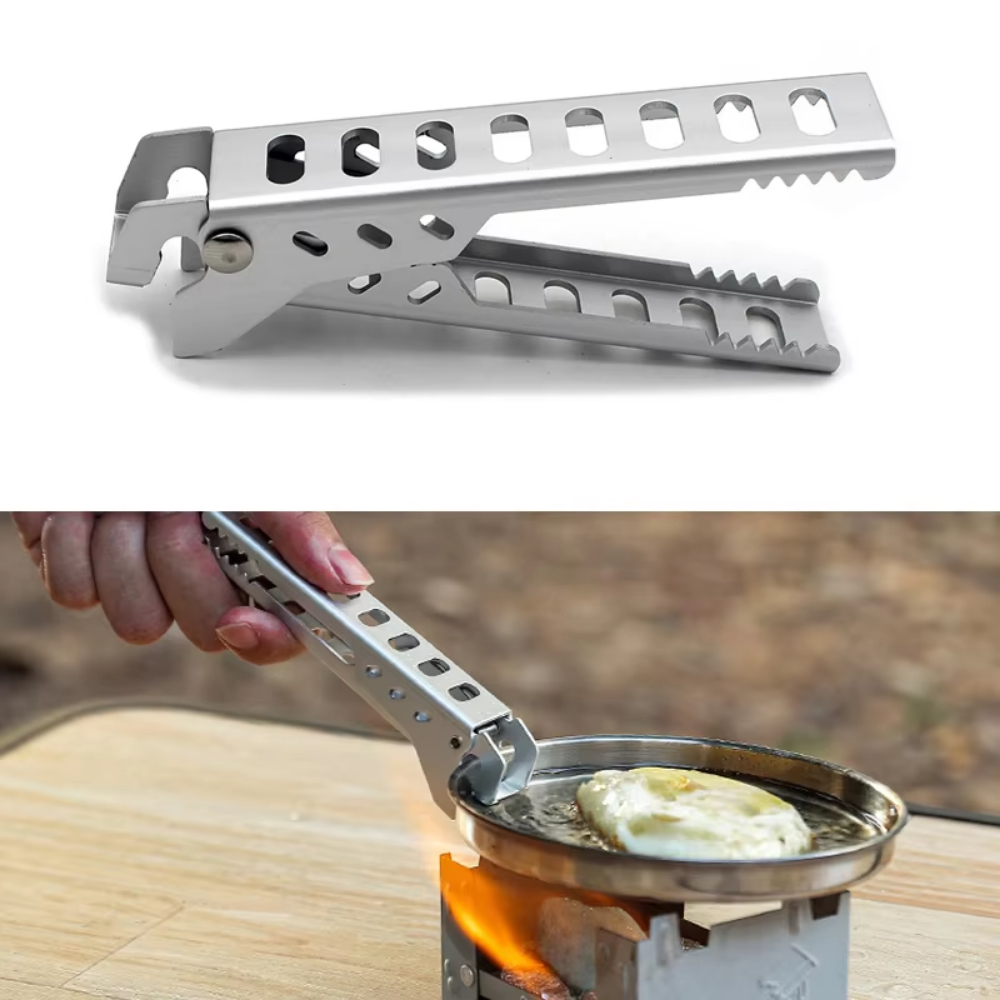 Kitchen Baking Pan Organizer - Outdoor Aluminium Anti-hot Alloy Clip Bowl