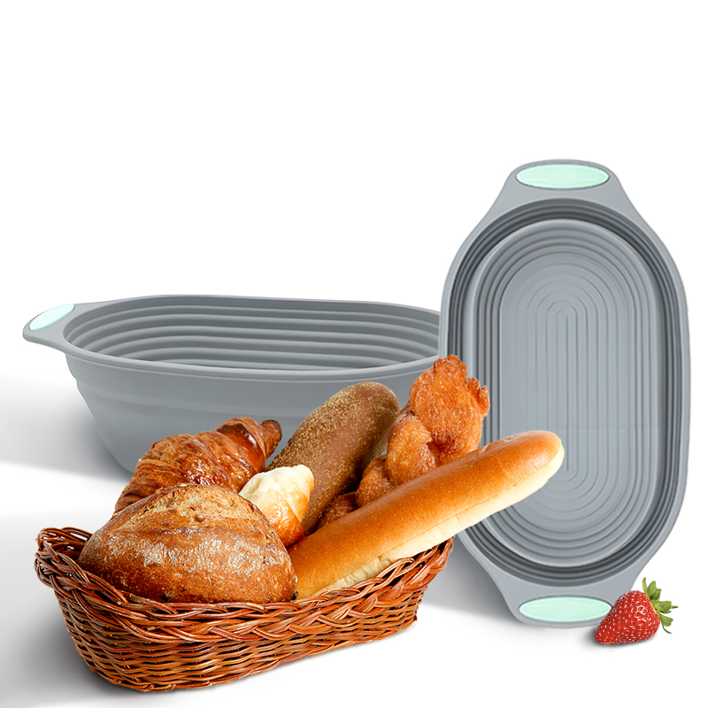 Kitchen And Baking Tools - 1PC Silicone Foldable Banneton Bread Proofing