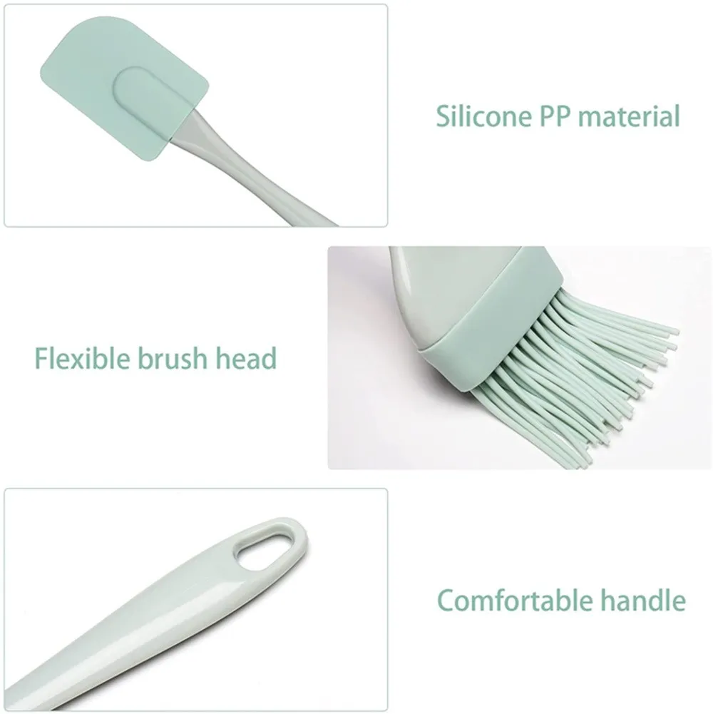 Kitchen Baking Brush - 3Pcs Cream Scraper DIY Bread Cake