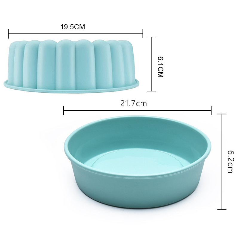 Kitchen Baking Pan Organizer - Silicone Baking Tray Organizer Round Flan