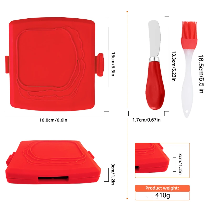 3pack Food Grade Sandwich Toas - огляд і ціна Kitchen Baking Brush