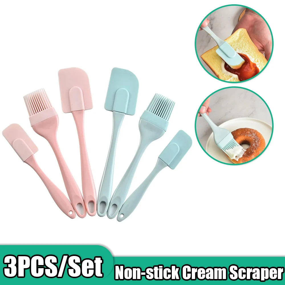 3Pcs Non-Stick Silicone Cream  - огляд і ціна Kitchen Baking Brush