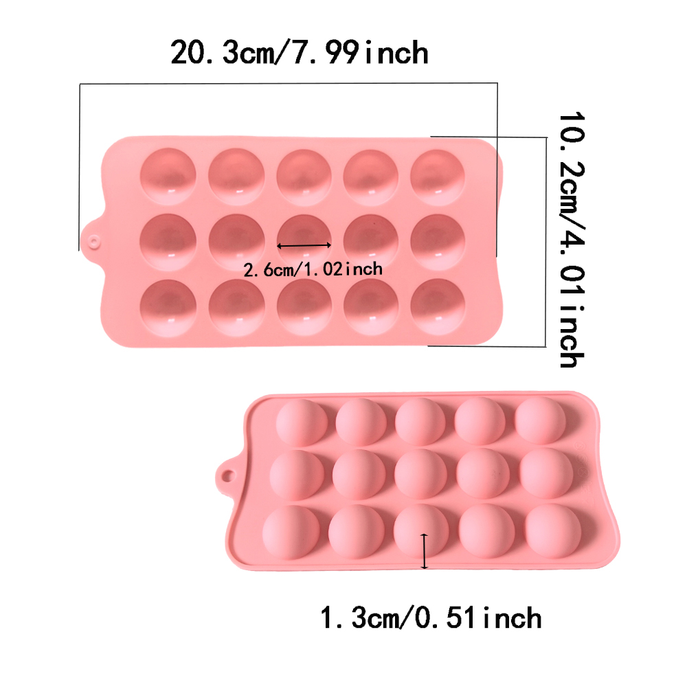 15 cavity semi-circular chocol - огляд і ціна Kitchen And Baking Tools