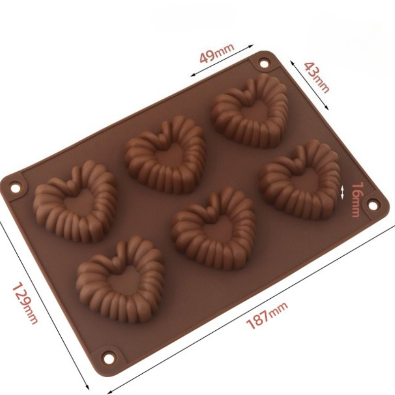 Heart-shaped Silicone Chocolat - огляд і ціна Kitchen And Baking Tools