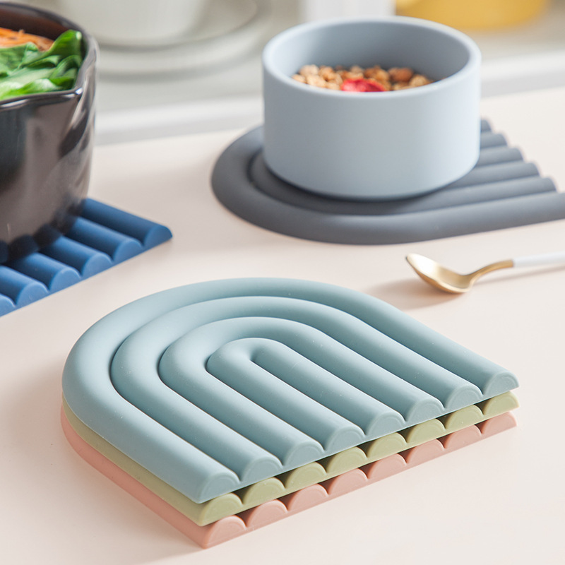 Rainbow Silicone Table Mat Coa - огляд і ціна Kitchen Baking Pan Organizer