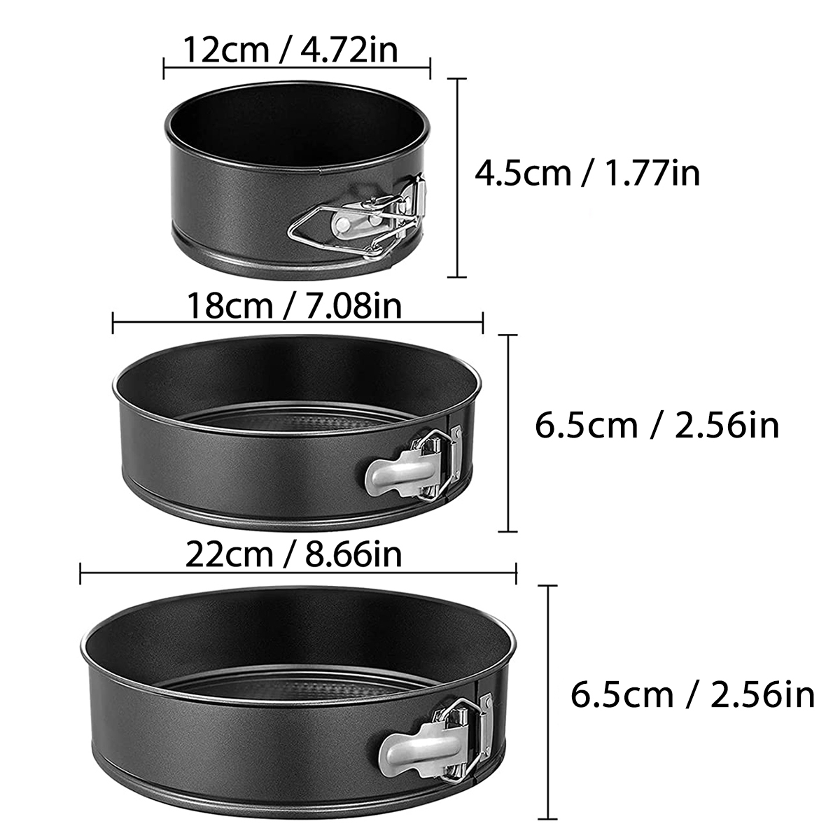 1PC, 3PCS Cake Pan Set, Round  - огляд і ціна Kitchen And Baking Equipment