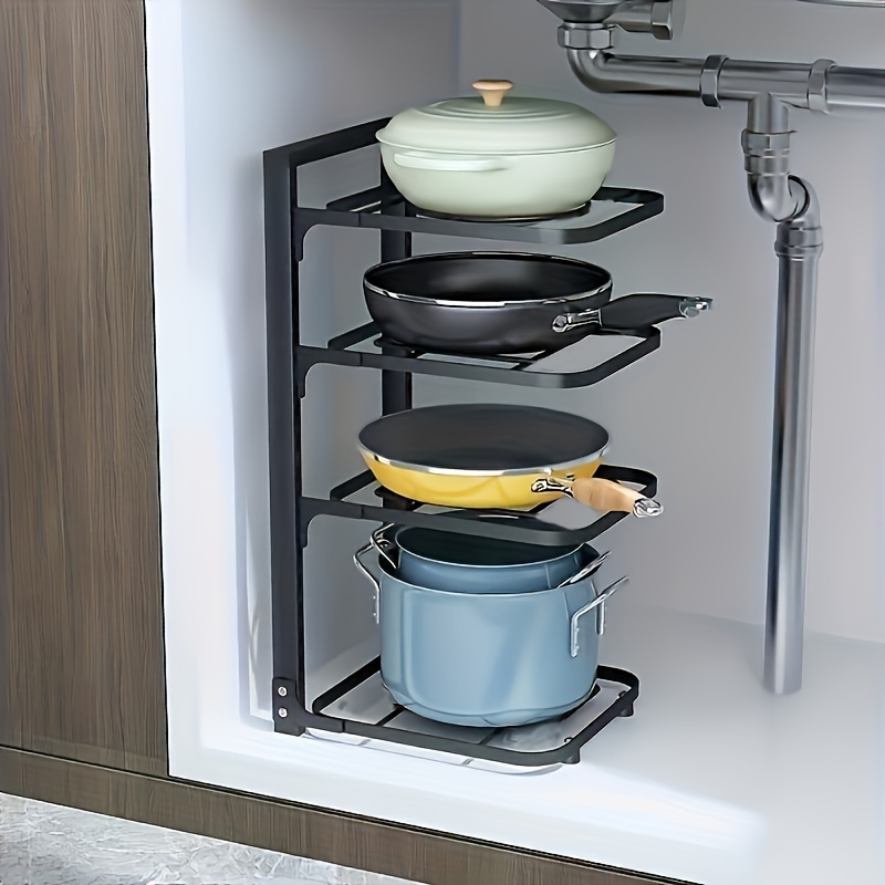 Adjustable Pot Rack Organizer, - огляд і ціна Kitchen Baking Pan Organizer