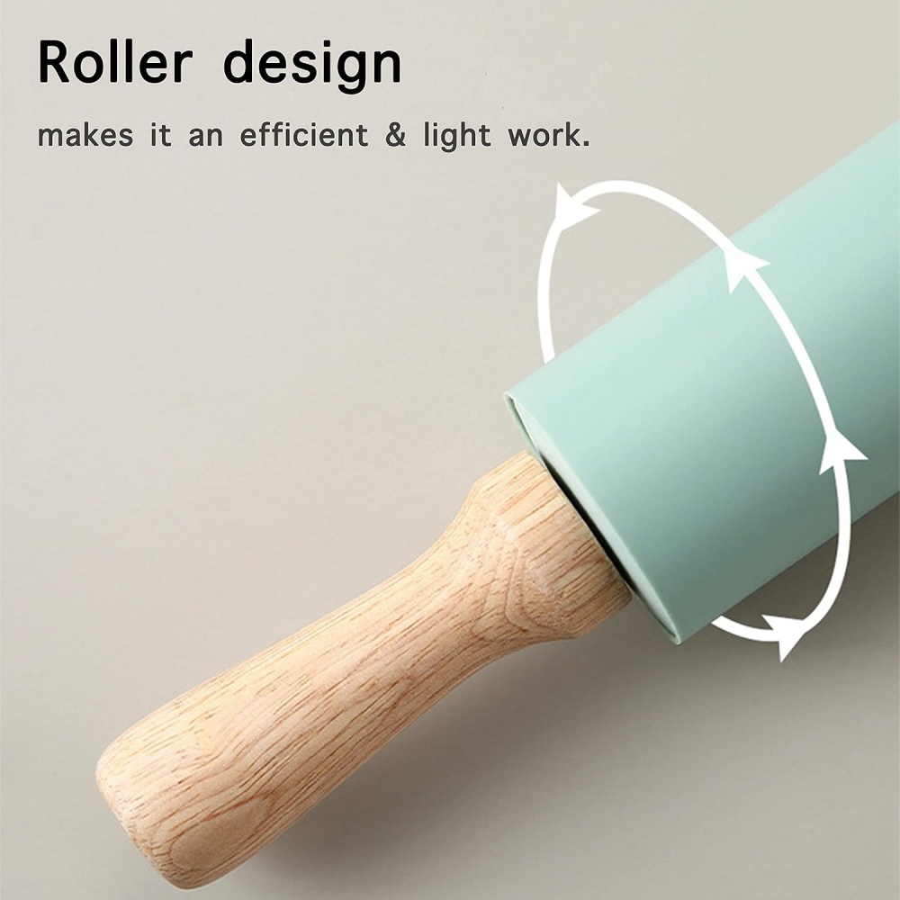 Non-Stick Silicone Rolling Pin - огляд і ціна Kitchen Roll Baking