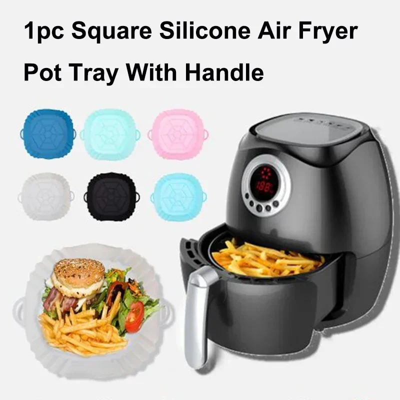 1PC Silicone Air Fryer Basket, - огляд і ціна Kitchen And Baking Equipment
