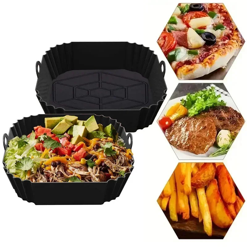 1PC Silicone Air Fryer Basket, - огляд і ціна Kitchen And Baking Equipment