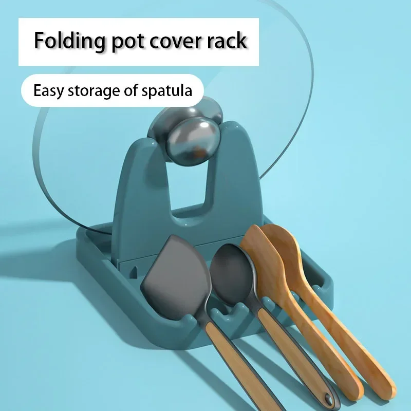 1pc Foldable Pot Lid Rack  Sta - огляд і ціна Kitchen Baking Pan Organizer