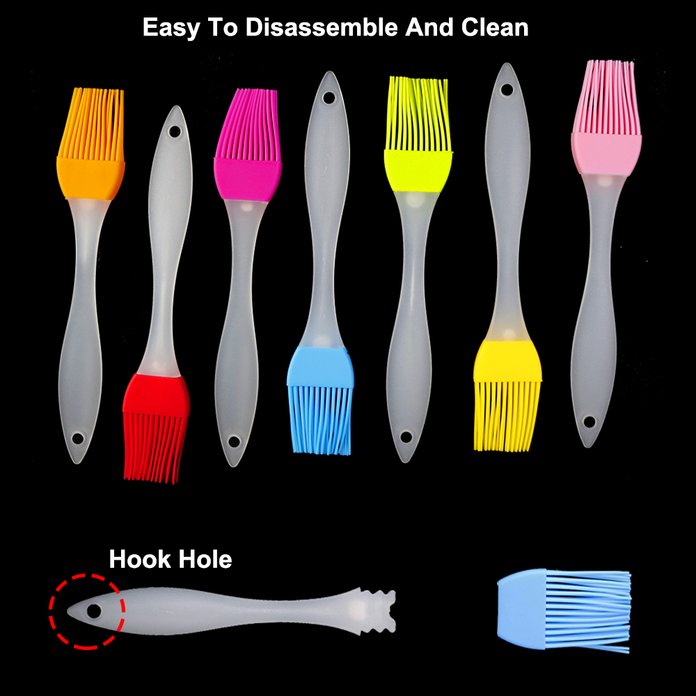 1Pcs 7 Colour Food Silicone Br - огляд і ціна Kitchen Baking Brush