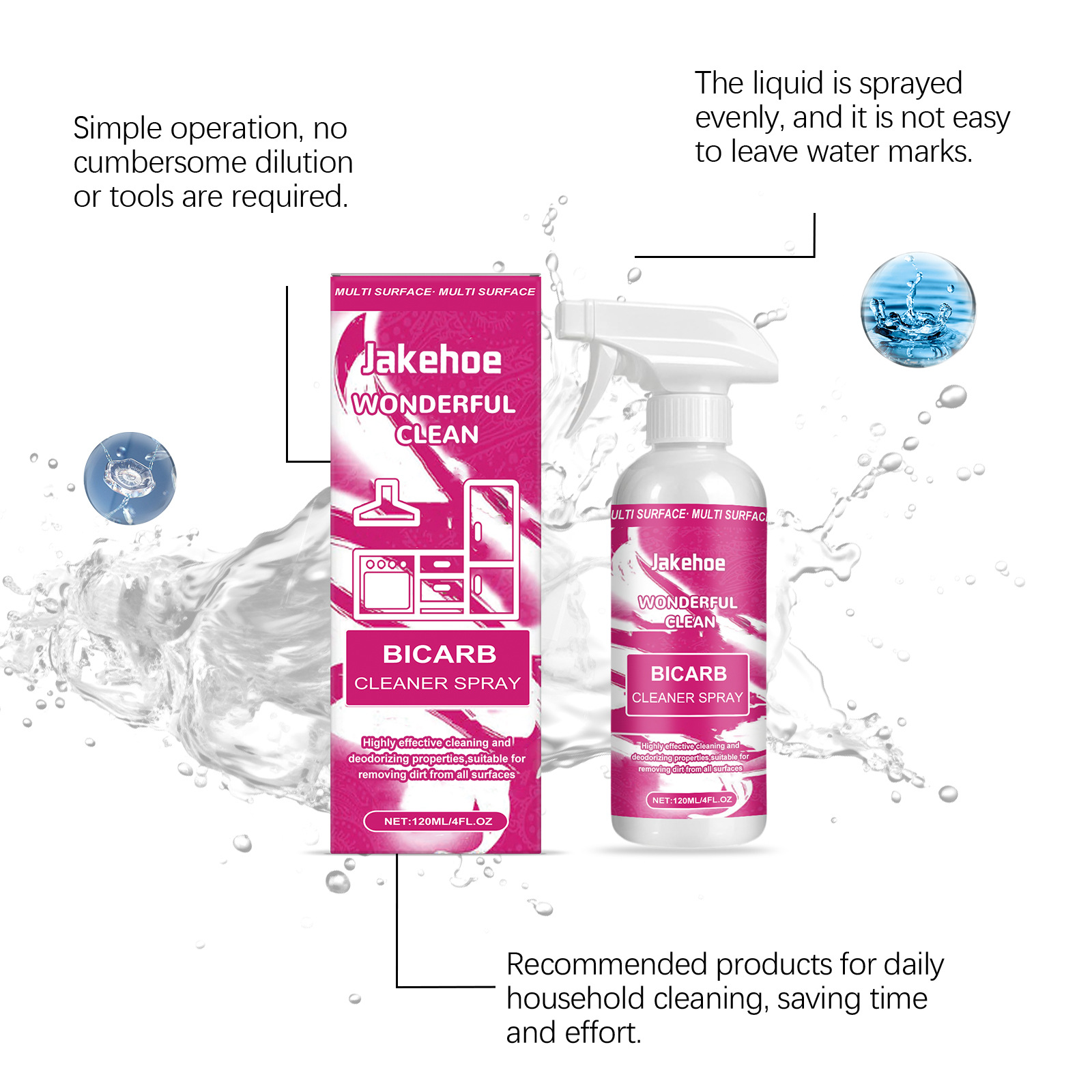 Baking Soda Cleaning Spray,Hea - огляд і ціна Kitchen Cleaner Baking Soda