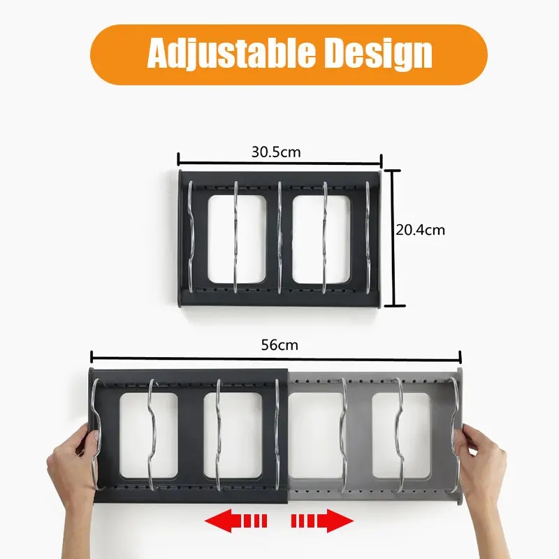 Expandable Stainless Steel Sto - огляд і ціна Kitchen Baking Pan Organizer