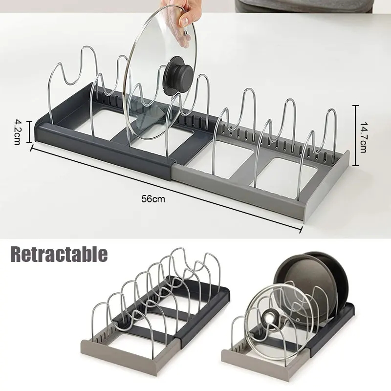 Expandable Stainless Steel Sto - огляд і ціна Kitchen Baking Pan Organizer