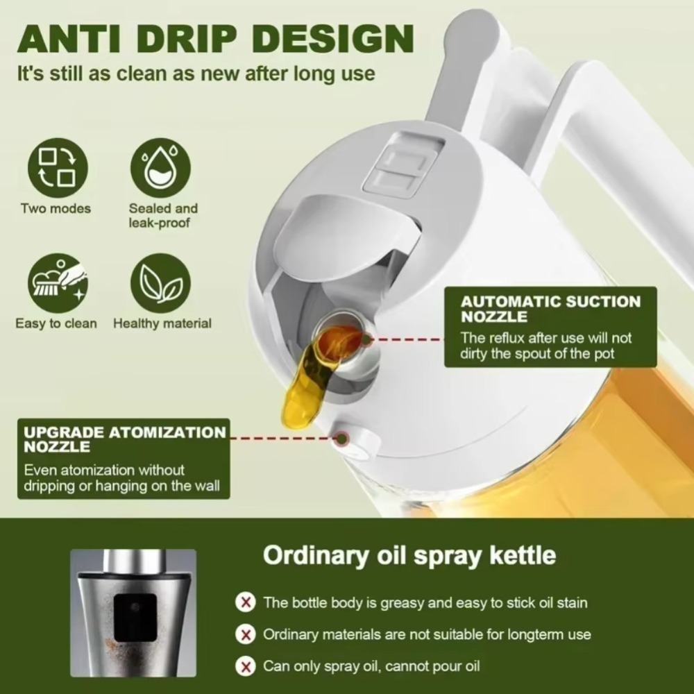 2in1 470ml Plastic Spray Oil S - огляд і ціна Kitchen And Baking Tools