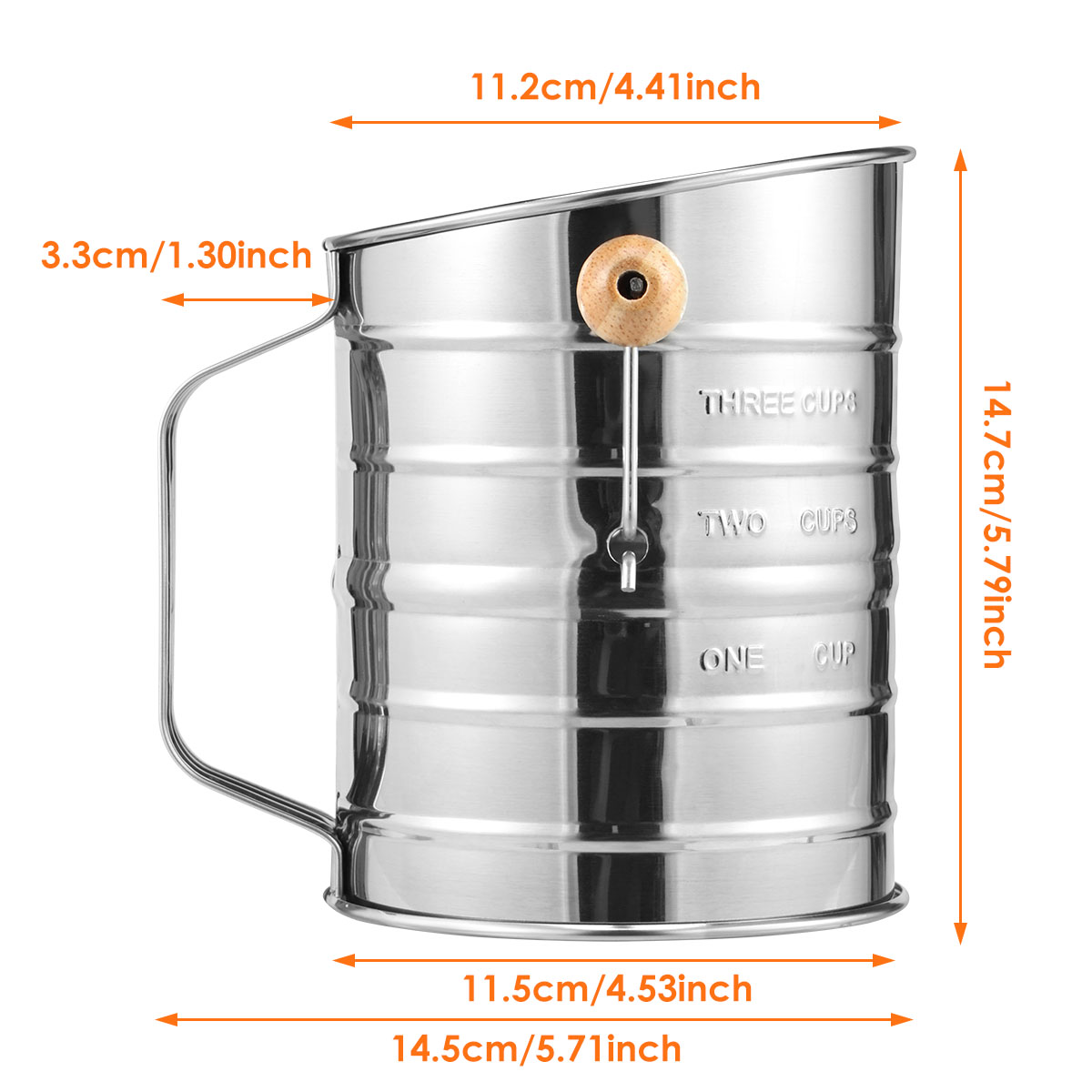 Flour Sifter Stainless Steel F - огляд і ціна Kitchen And Baking Equipment