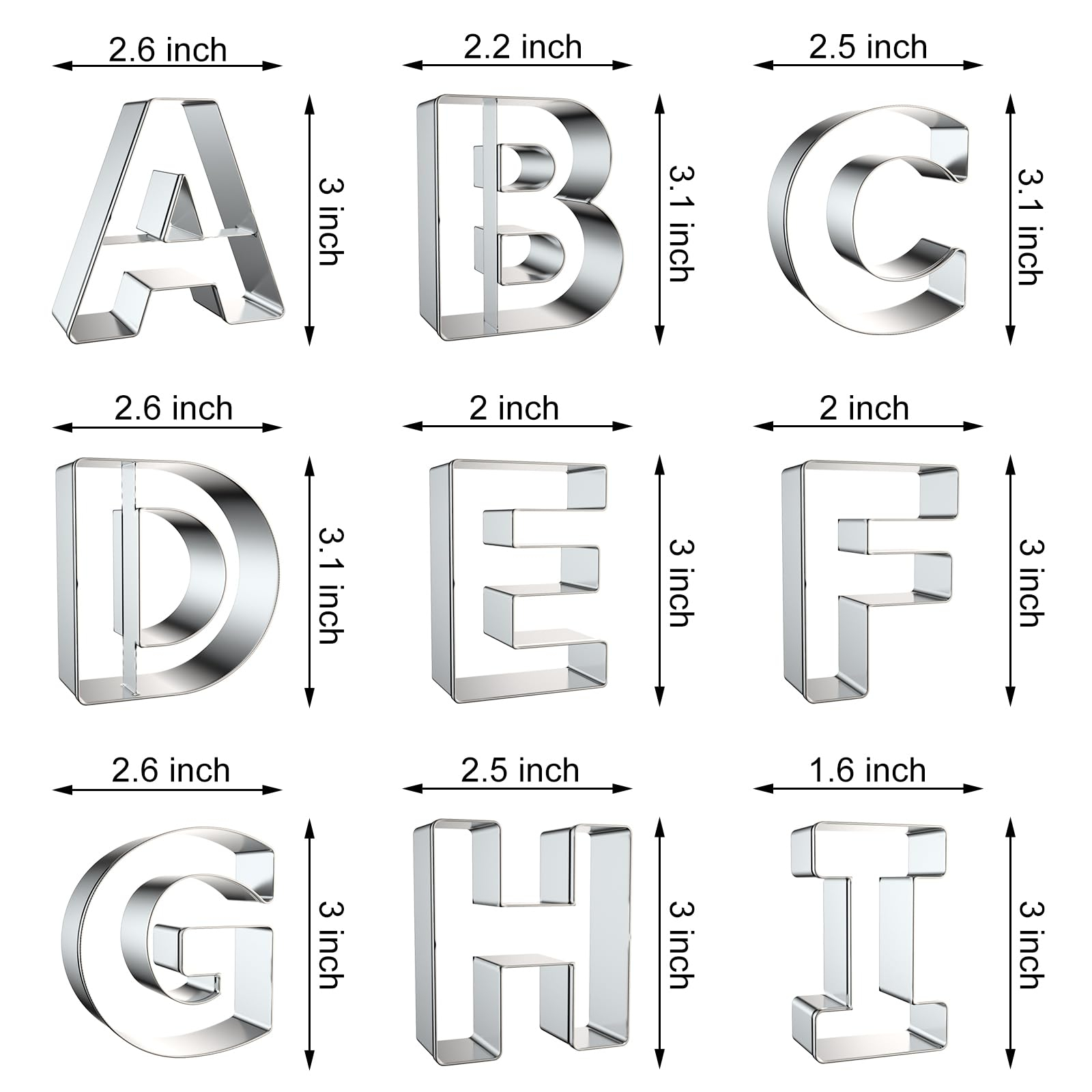 Letter Cookie Cutters Shapes - - огляд і ціна Kitchen And Baking Equipment