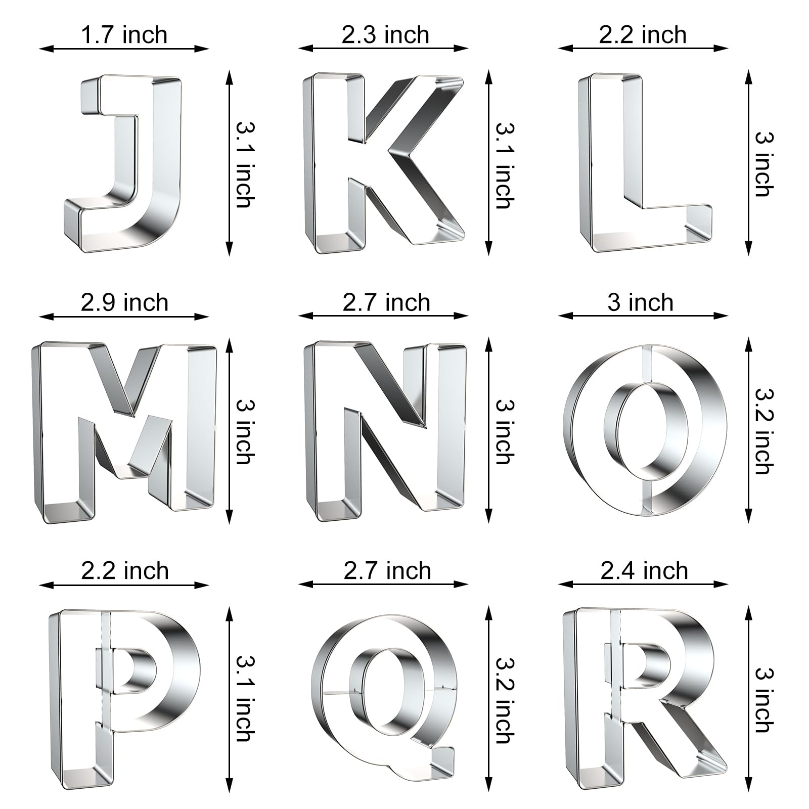 Letter Cookie Cutters Shapes - - огляд і ціна Kitchen And Baking Equipment