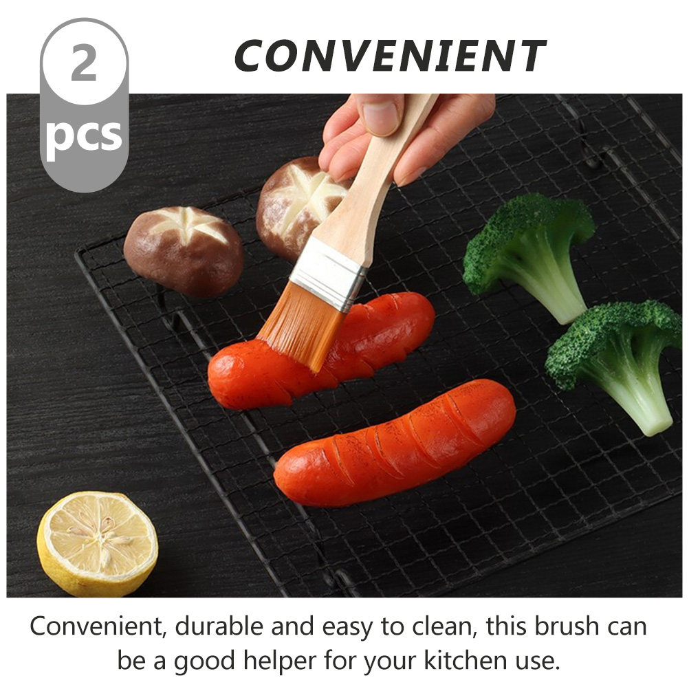 2Pcs Nylon Basting Brush for B - огляд і ціна Kitchen Baking Brush