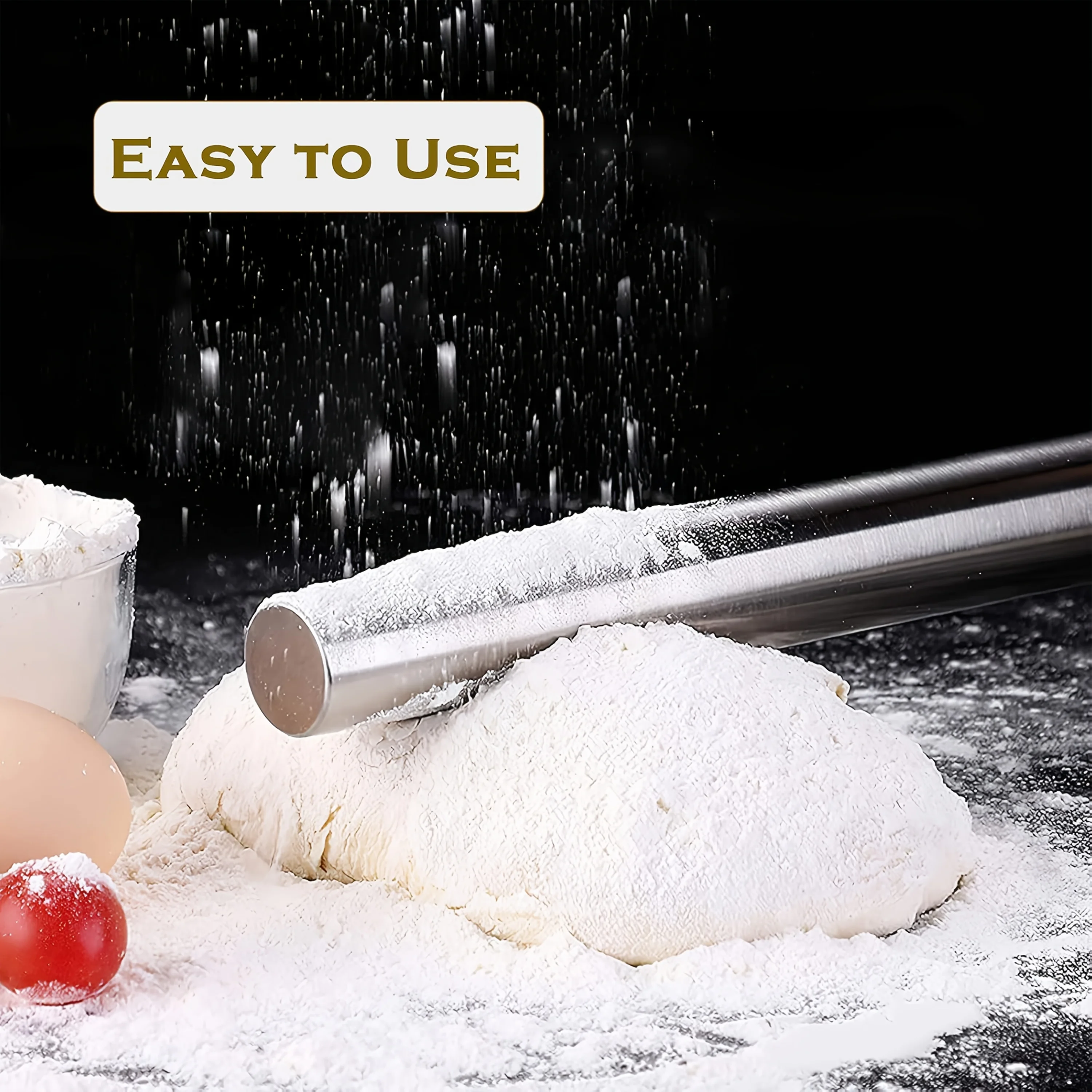 1PC Kitchen Rolling Pin Stainl - огляд і ціна Kitchen Roll Baking